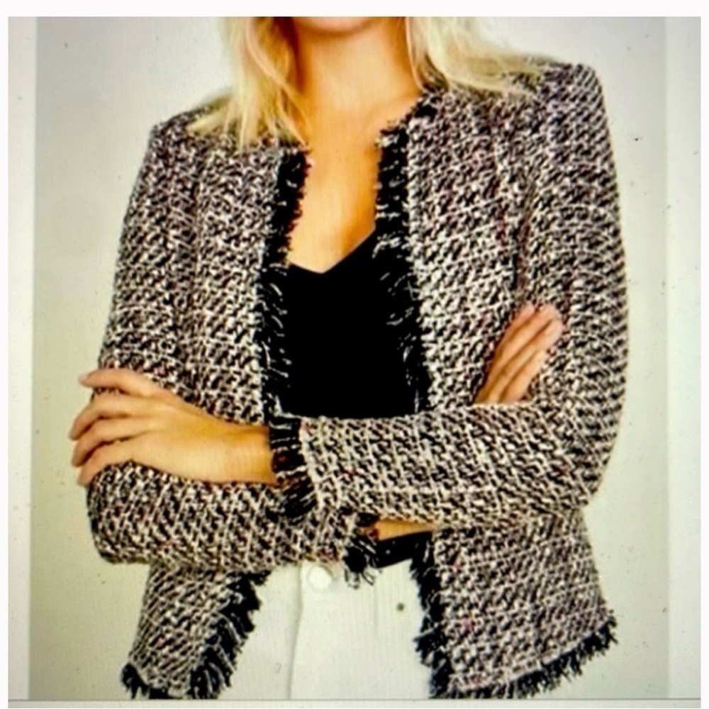 IRO Shavadispe Jacket in Pink Black Multi Blazer